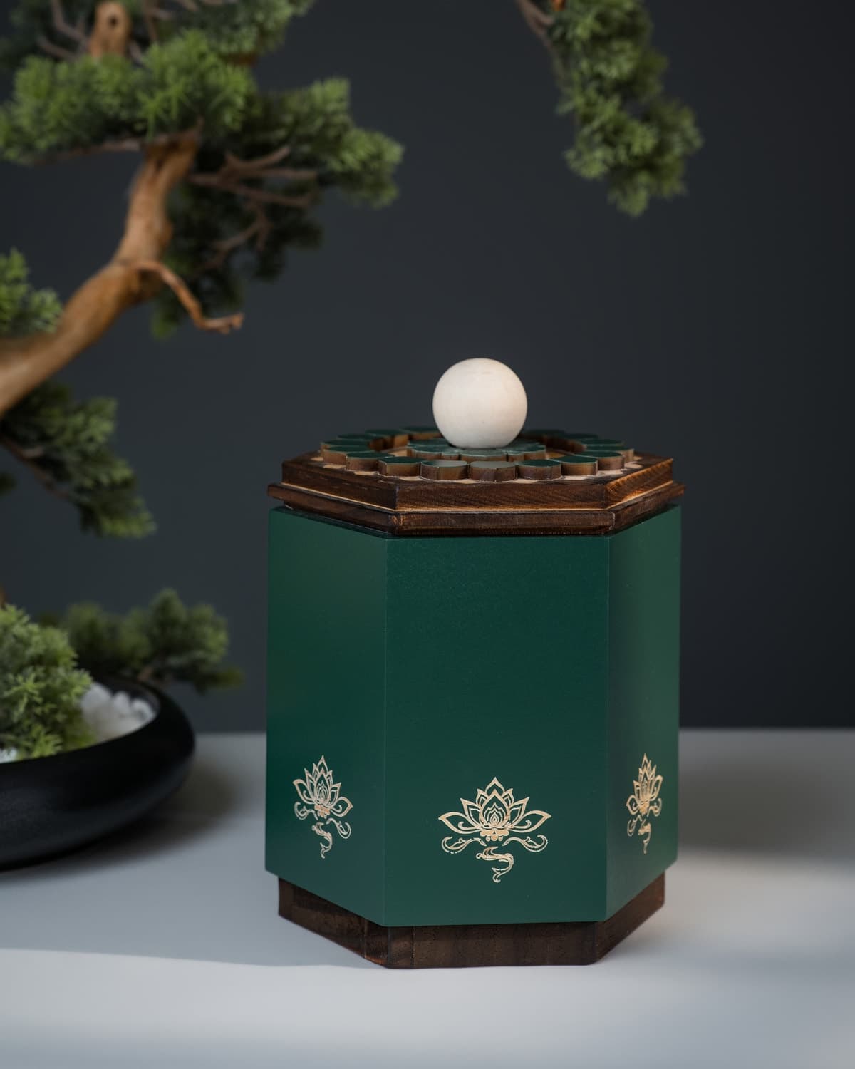 The Hexagon in Forest Green
